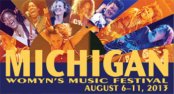 Thumbnail link image: Michigan Women's Music Festival, 2013